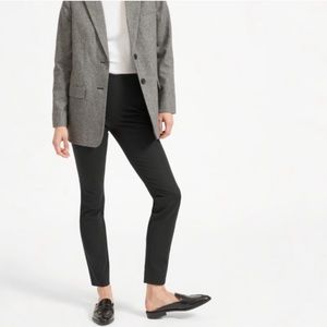 Everlane back slit black side zip work pants 6